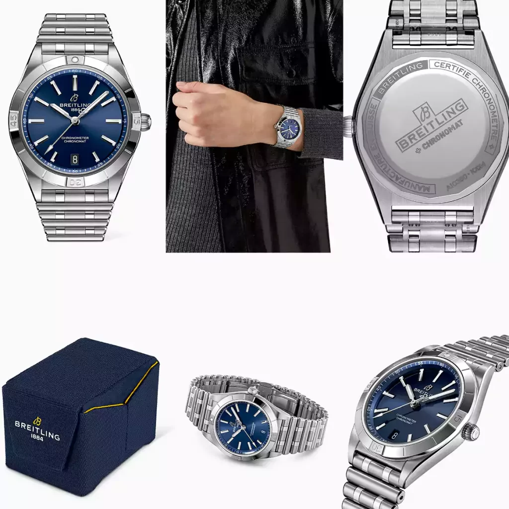 ساعة Breitling كرونومات 36 أوتوماتيك ستانلس ستيل للنساء