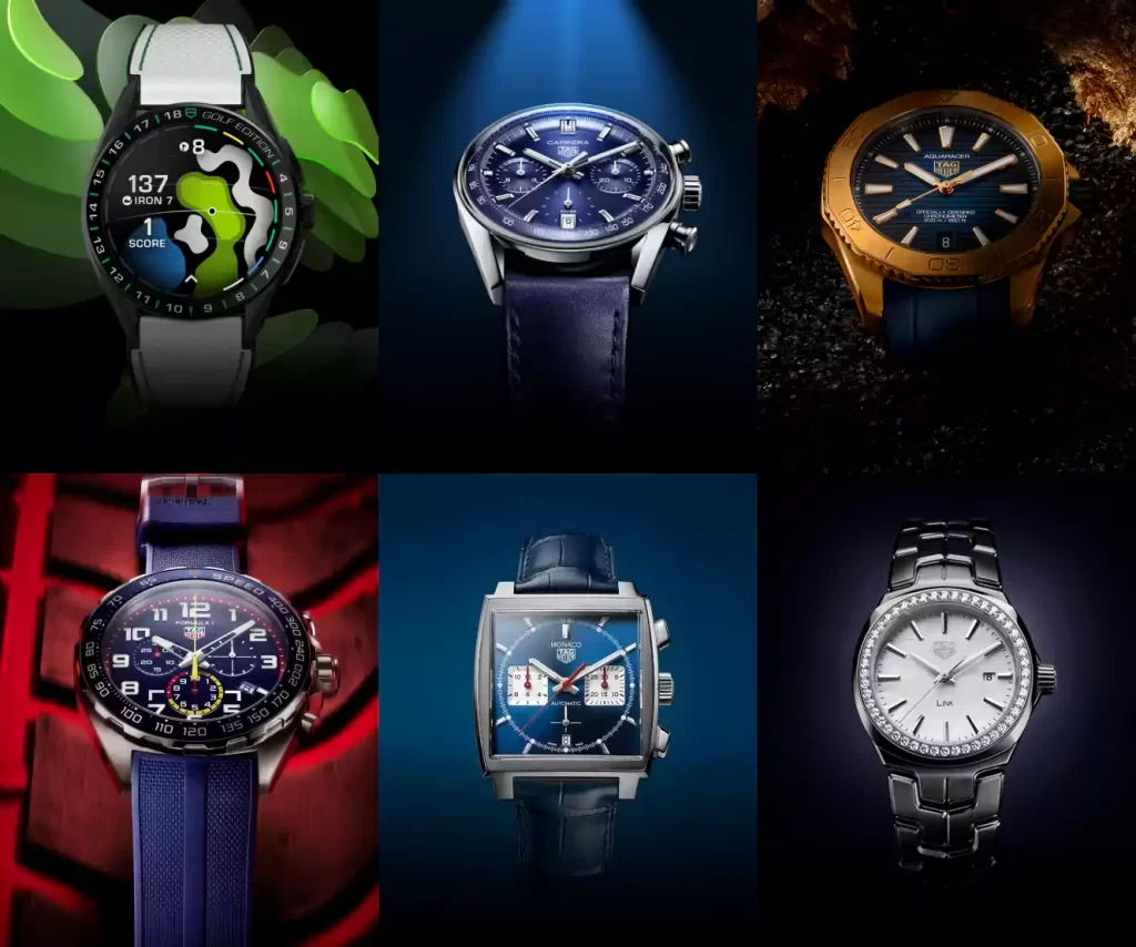 مجموعات TAG Heuer المتنوعة
